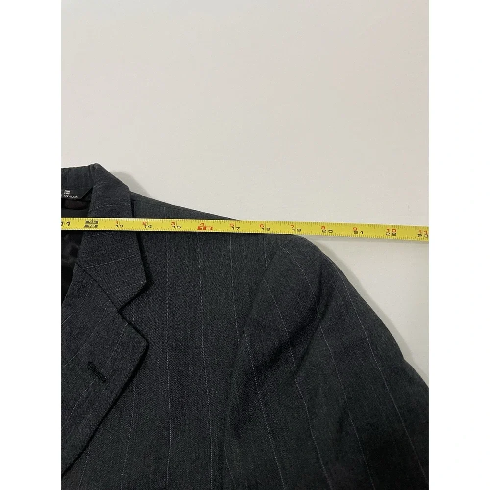 Vintage Ralph Lauren Polo University‎ Club Gray Wool 2 Button Blazer Men's 42R